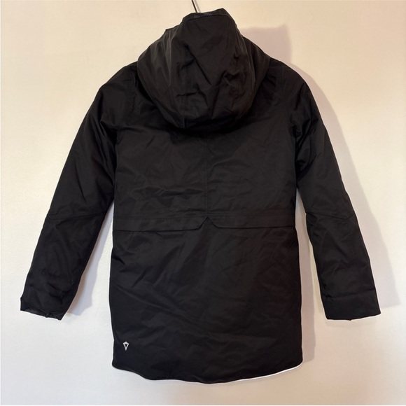 Ivivva Black Hooded Kids Raincoat - Picture 7 of 8
